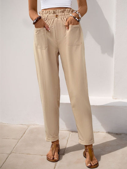 Women High-Rise Non Iron Trousers
