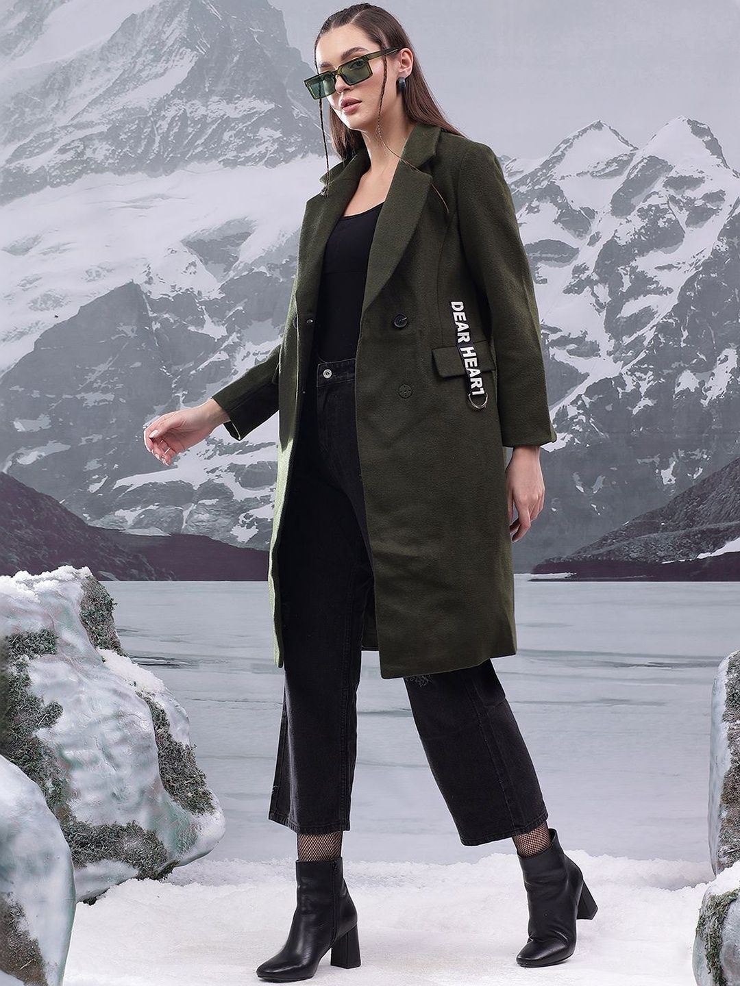 NOWI Notched Lapel Double-Breasted Casual Blazers