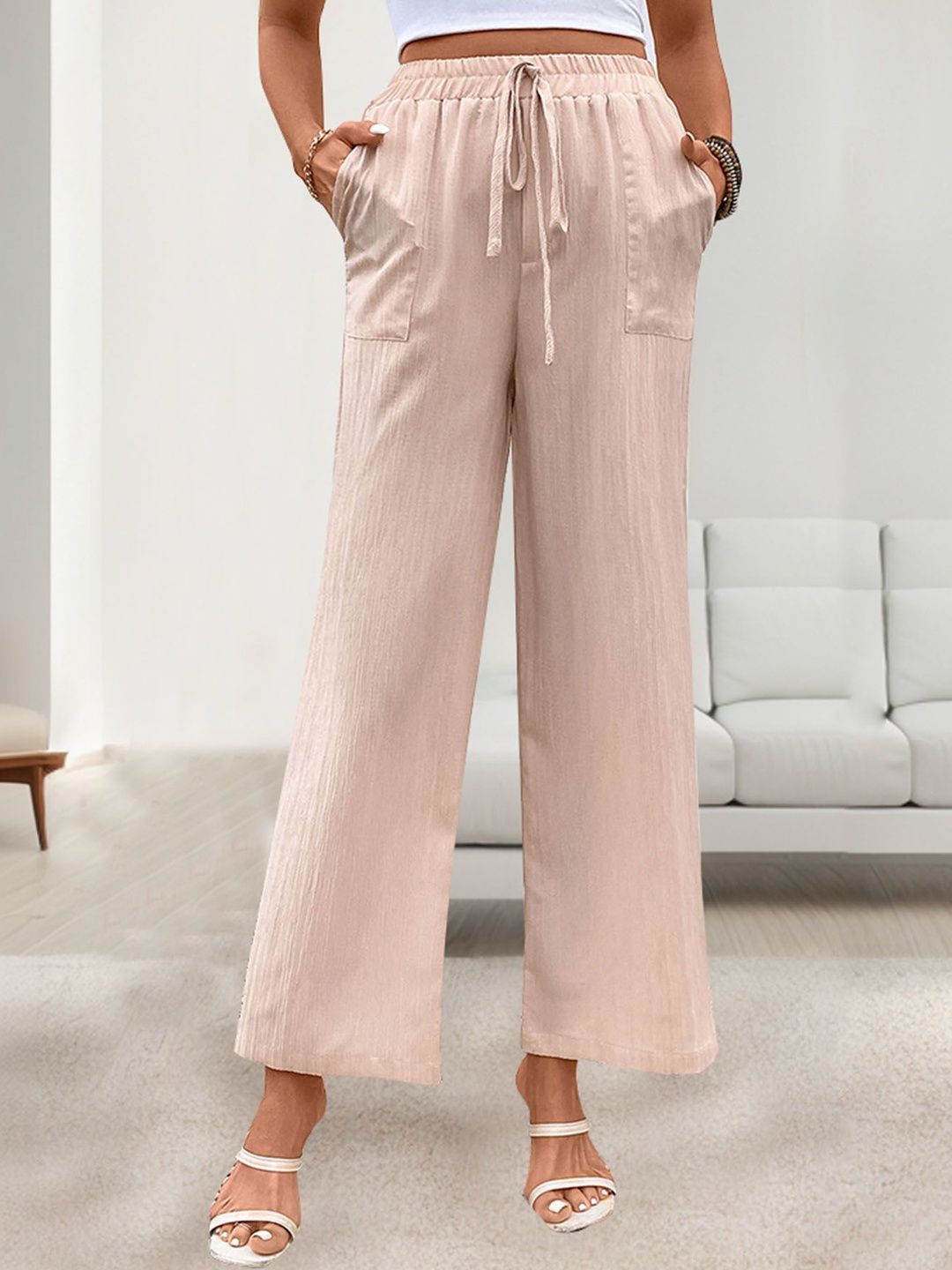 Women Loose Fit Non Iron Trousers