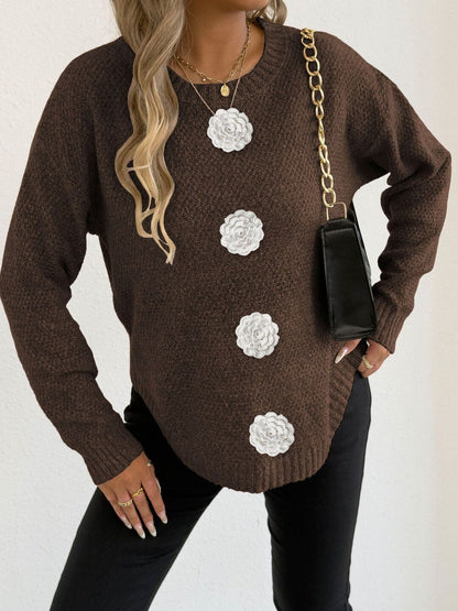 Women Pullover with Applique Detail