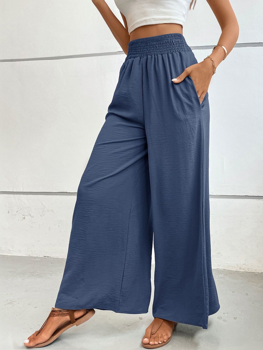 Women High-Rise Non Iron Trousers