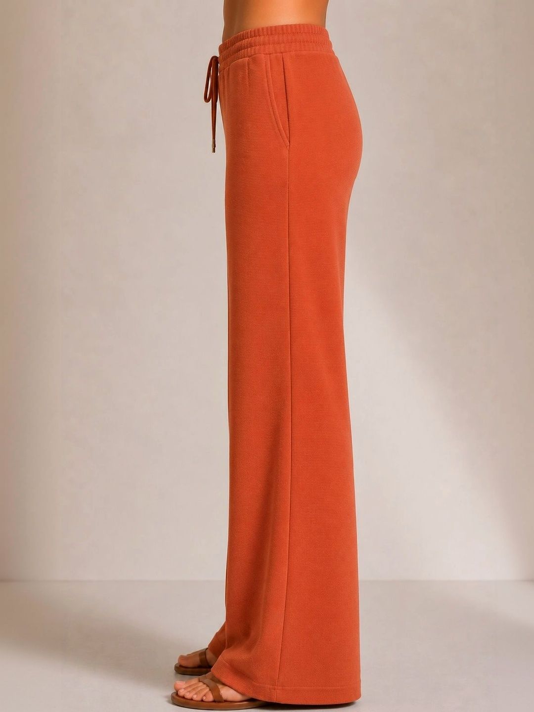 Women High-Rise Wrinkle Free Trousers