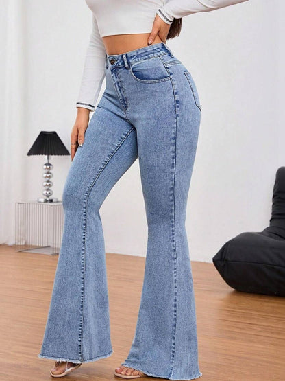 Women Bootcut High-Rise Light Fade Stretchable Jeans