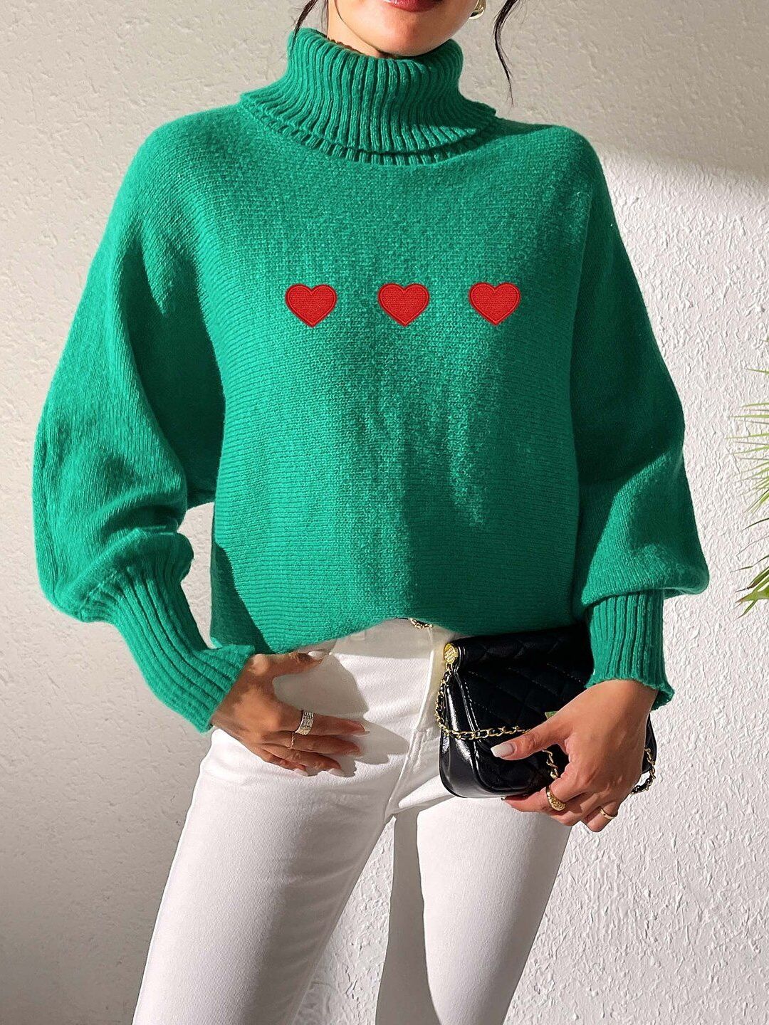 Women Embroidered Pullover with Embroidered Detail