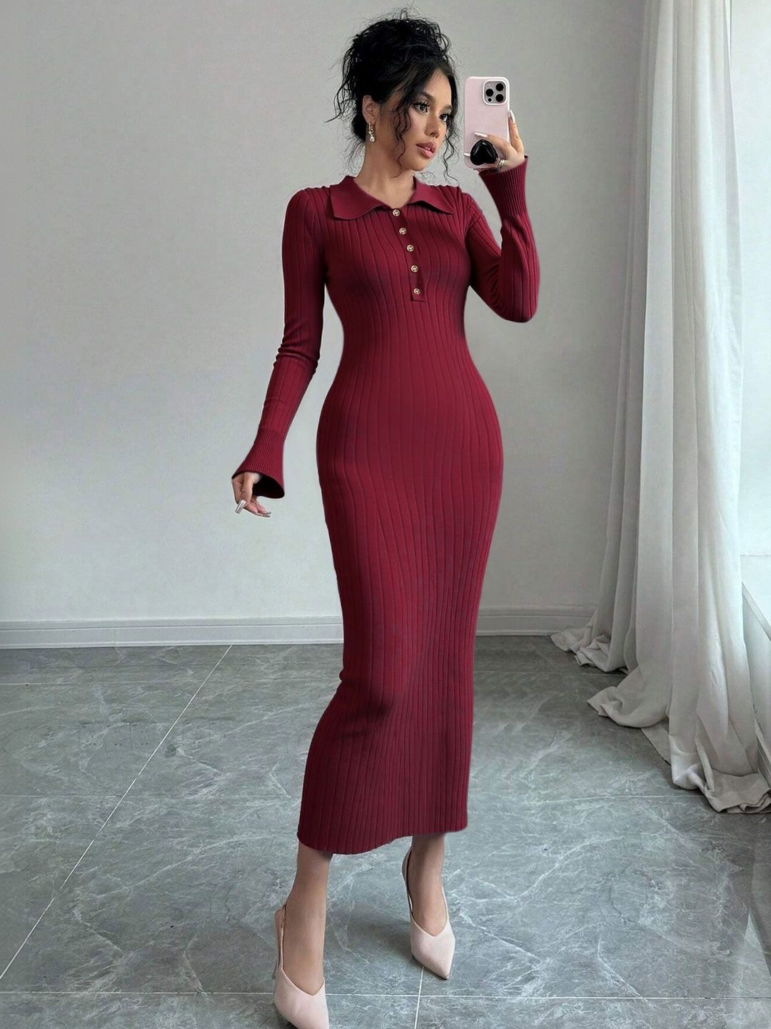 NOWI Bodycon Midi Dress