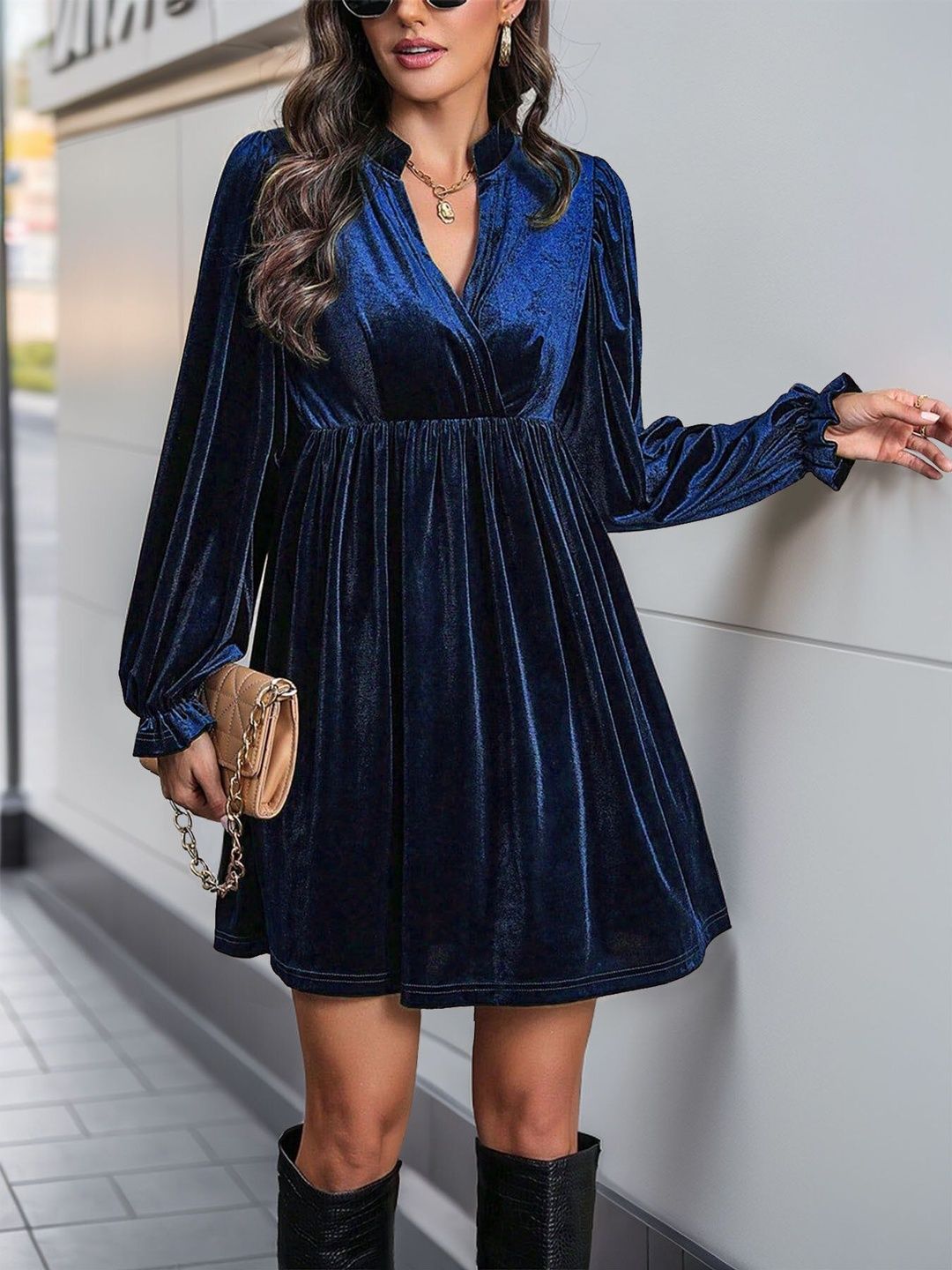 NOWI A-Line Mini Dress - Nowi Korean Fashion