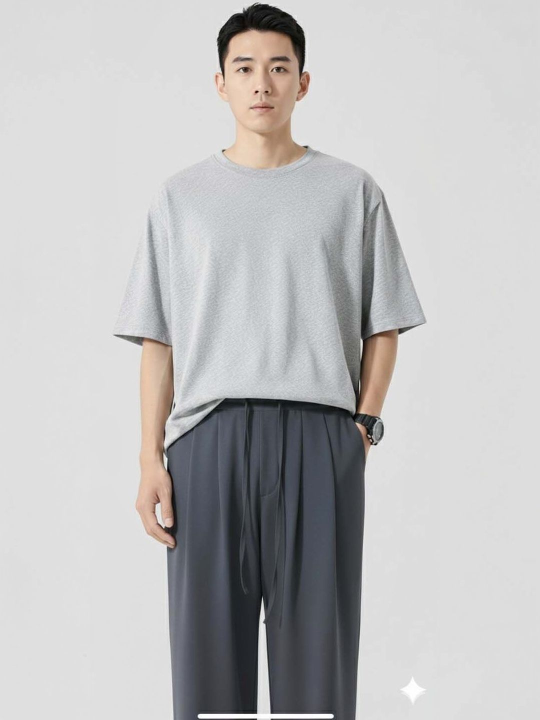 Men Wrinkle Free Pleated Trousers