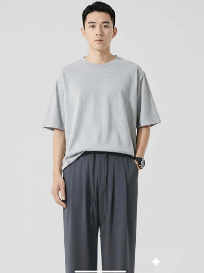 Men Wrinkle Free Pleated Trousers