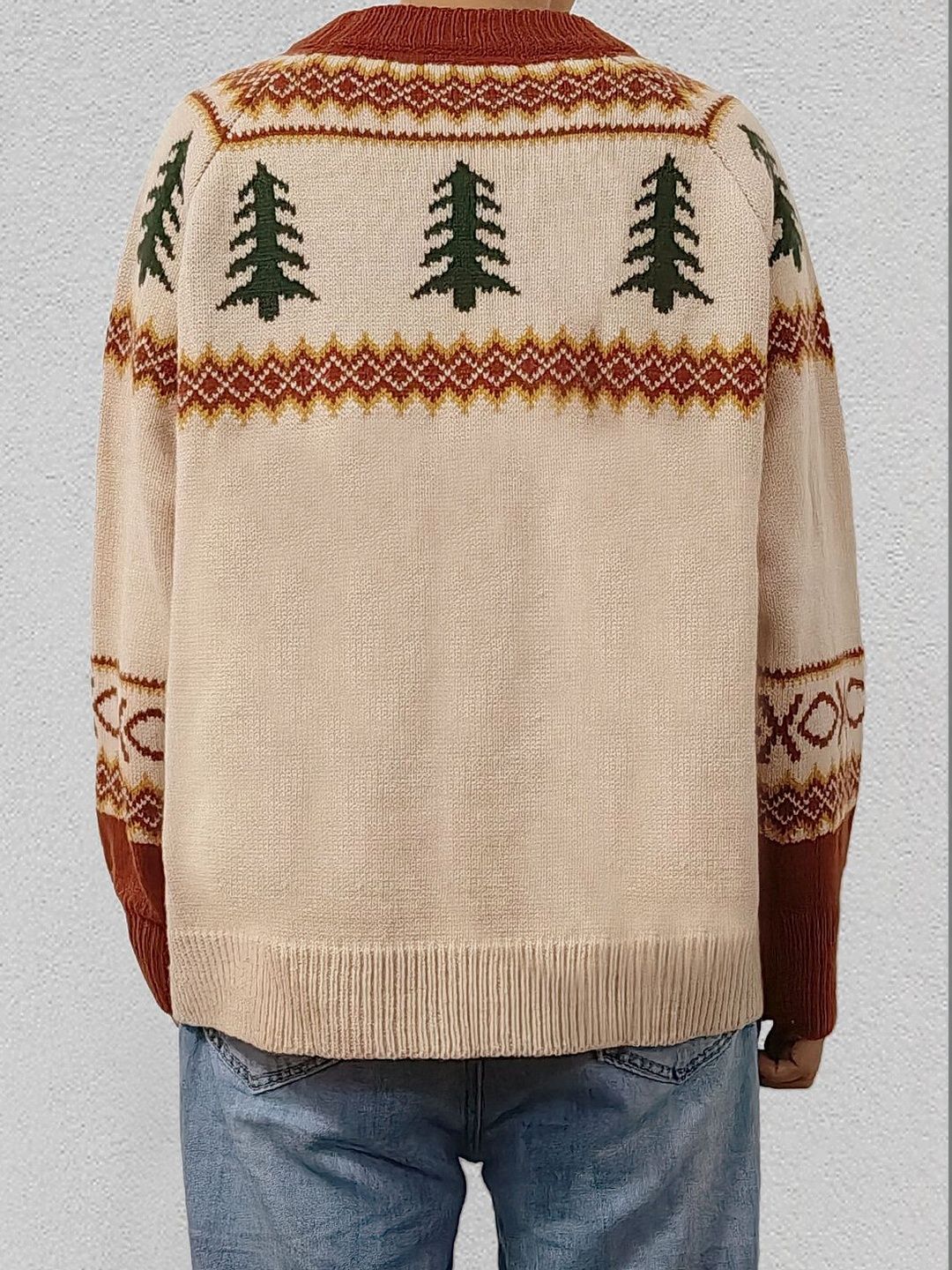 Women Fair Isle Printed Pullover
