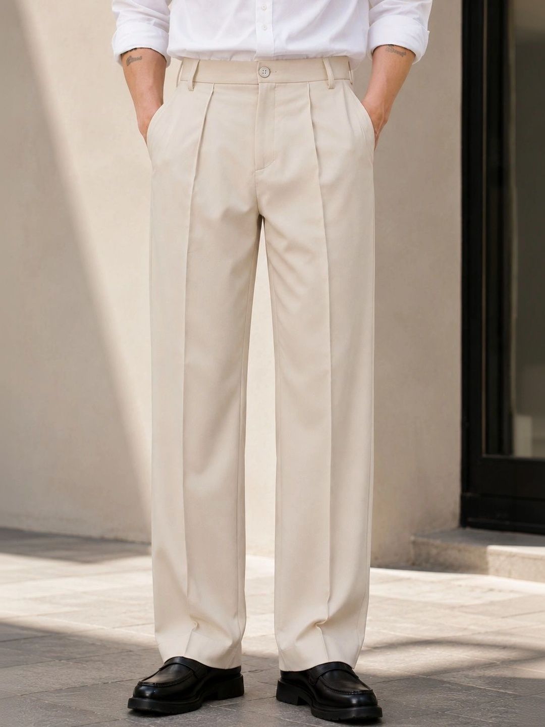 Men Wrinkle Free Trousers