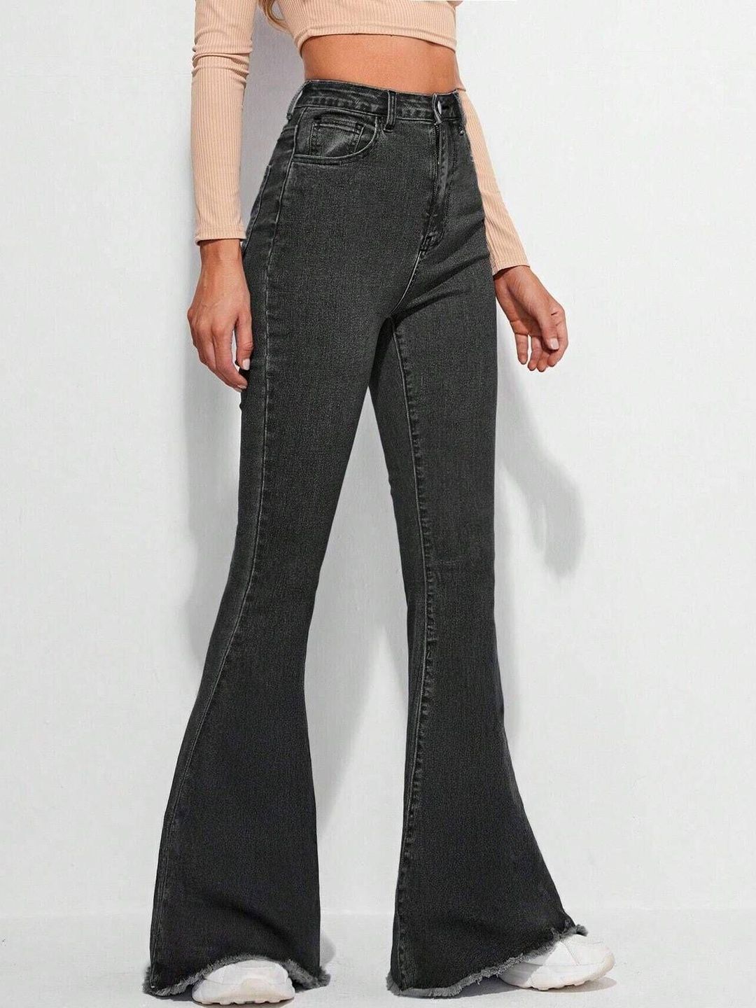 Women Bootcut High-Rise Stretchable Jeans