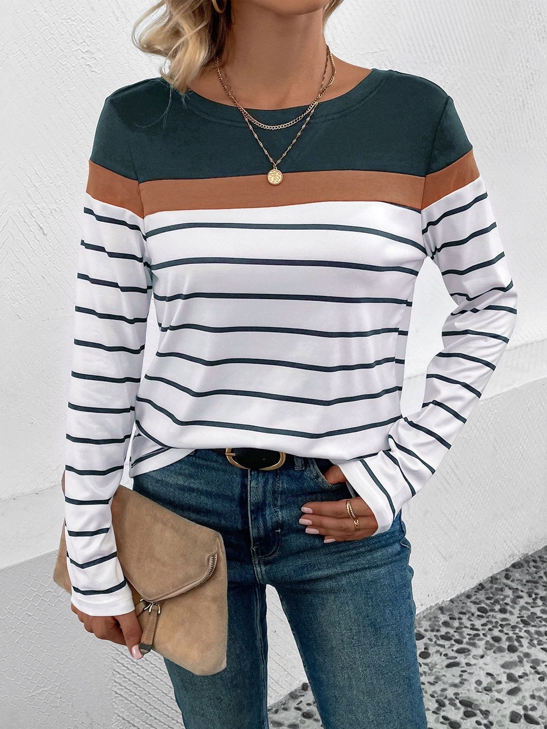 Women Colourblocked T-shirt