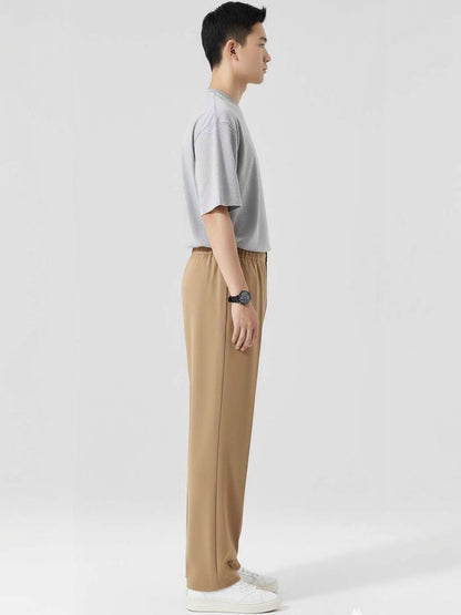 Men Street Style Khaki Trouser
