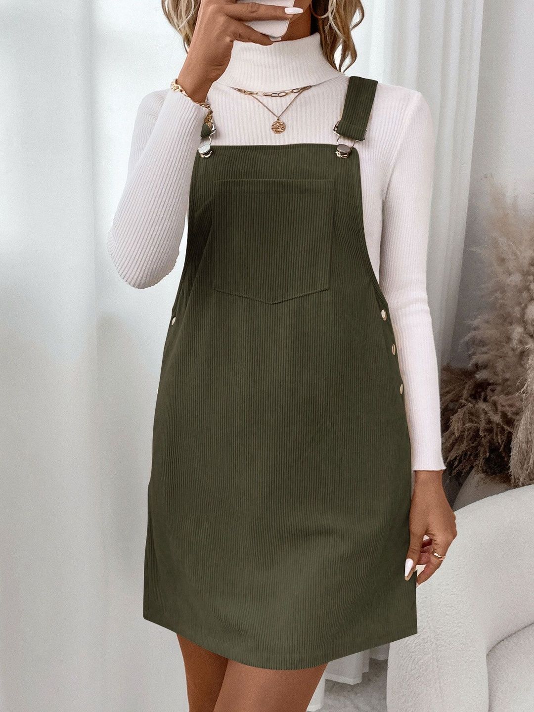 NOWI Pinafore Dress - Nowi Korean Fashion