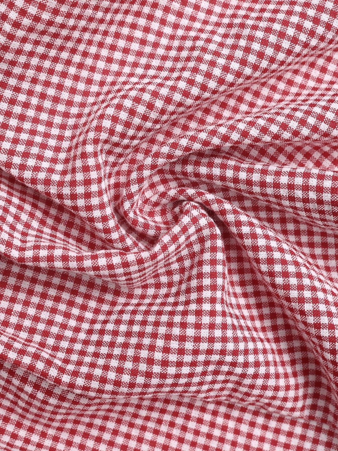 Checked Halter Neck Cotton Top