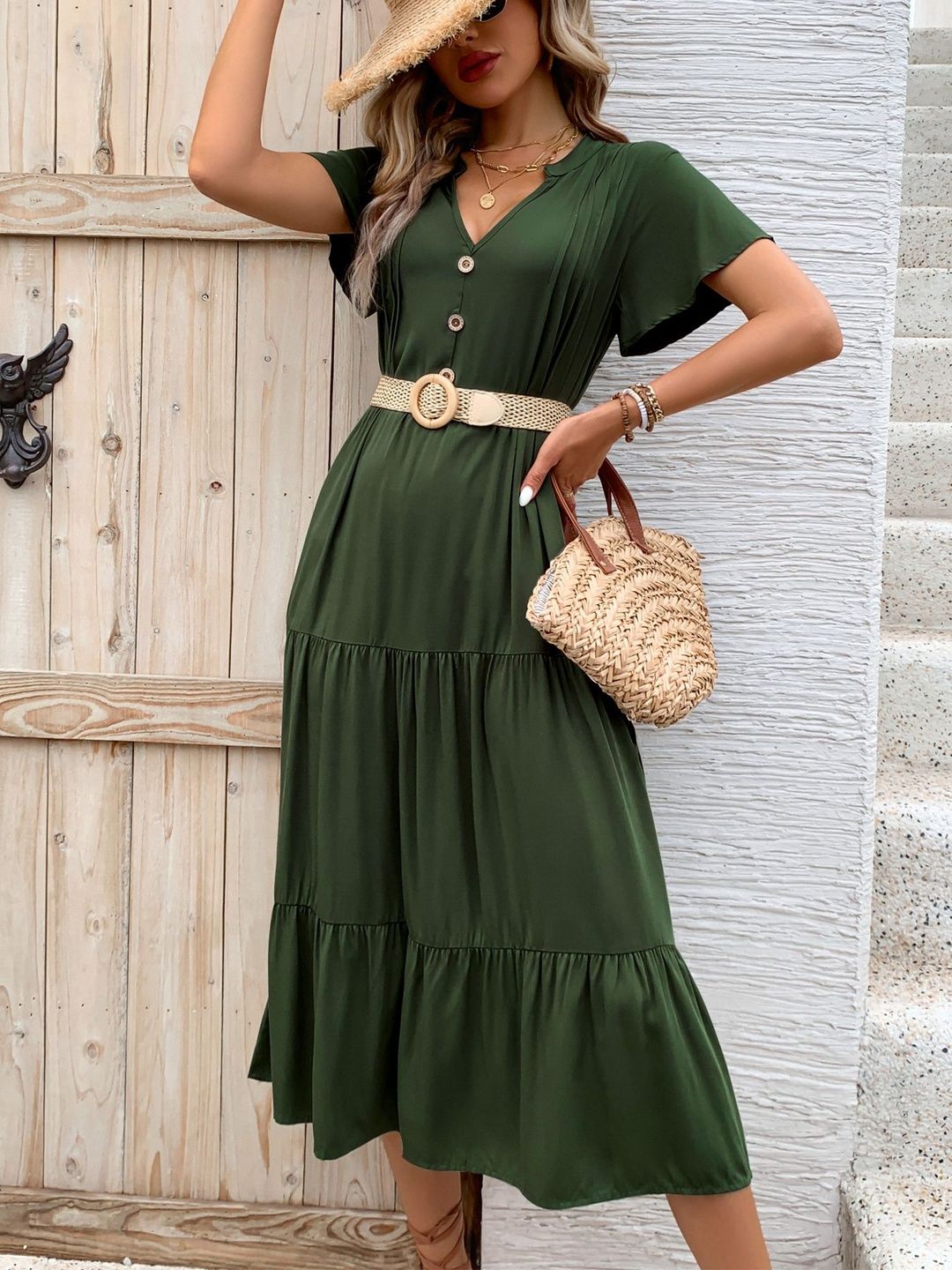 A-Line Midi Dress
