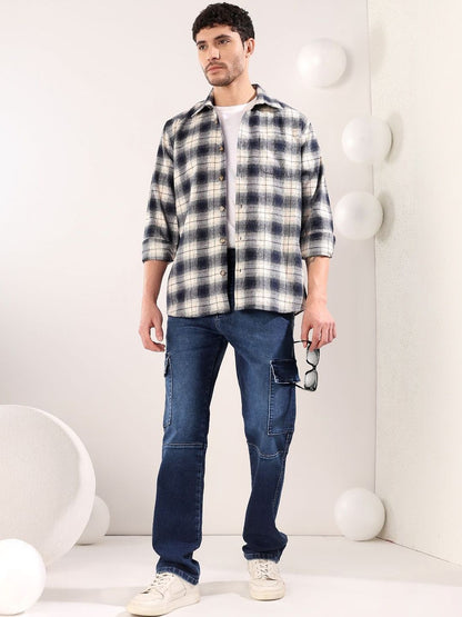 Men Regular Fit Mid-Rise Light Fade Jeans
