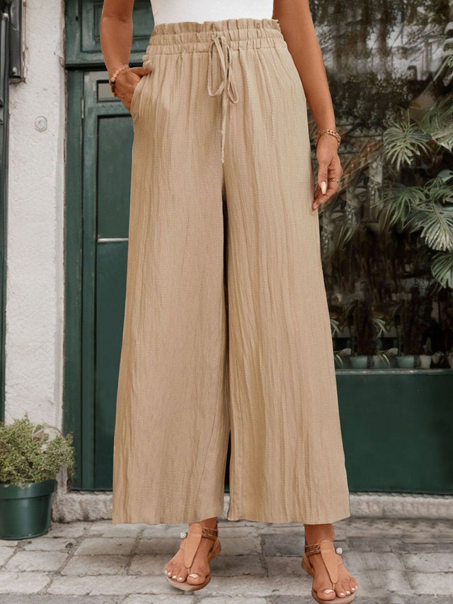 Loose Fit Non Iron Trousers - Nowi Korean Fashion