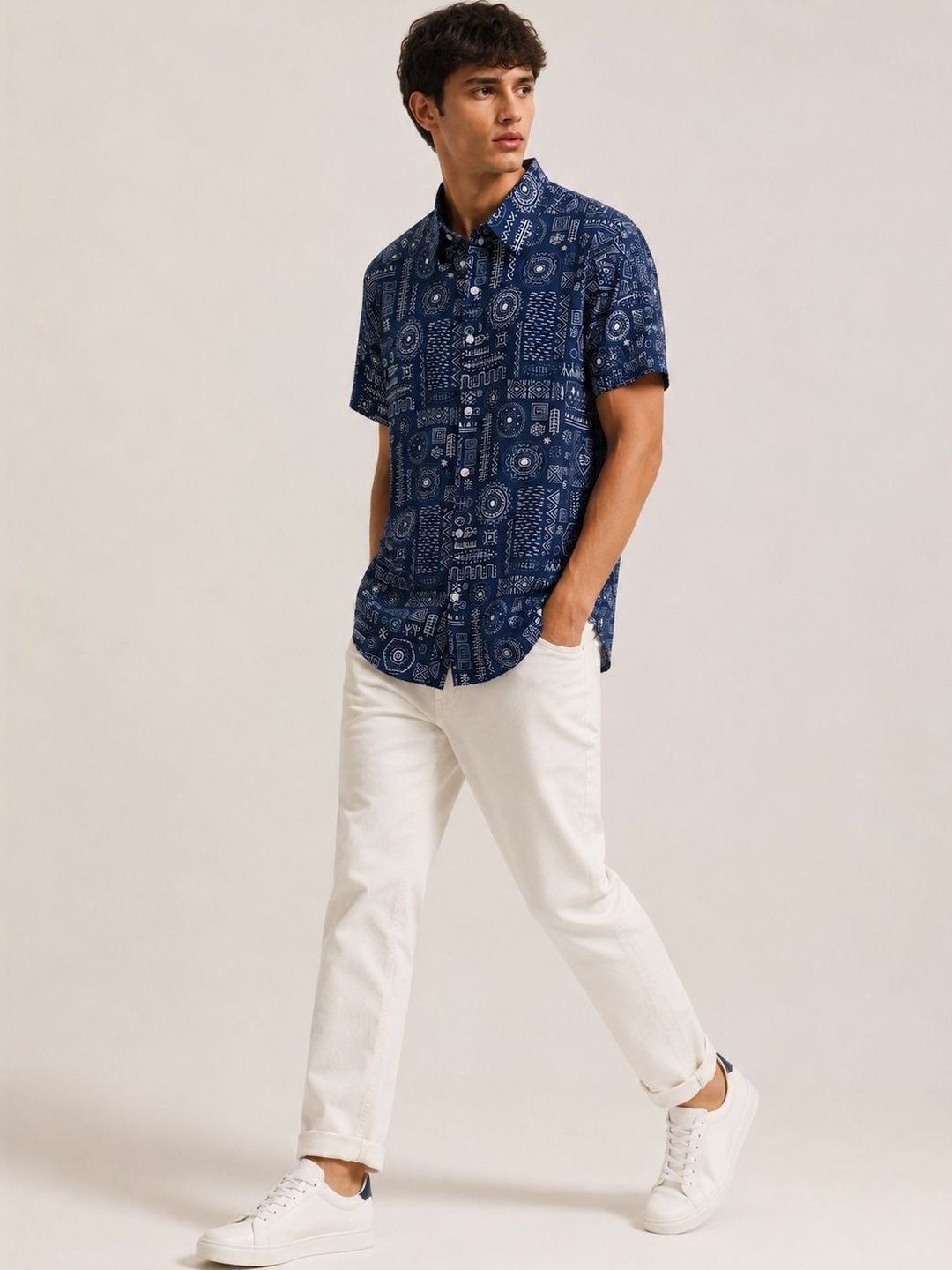 Men Standard Printed Casual Shirt