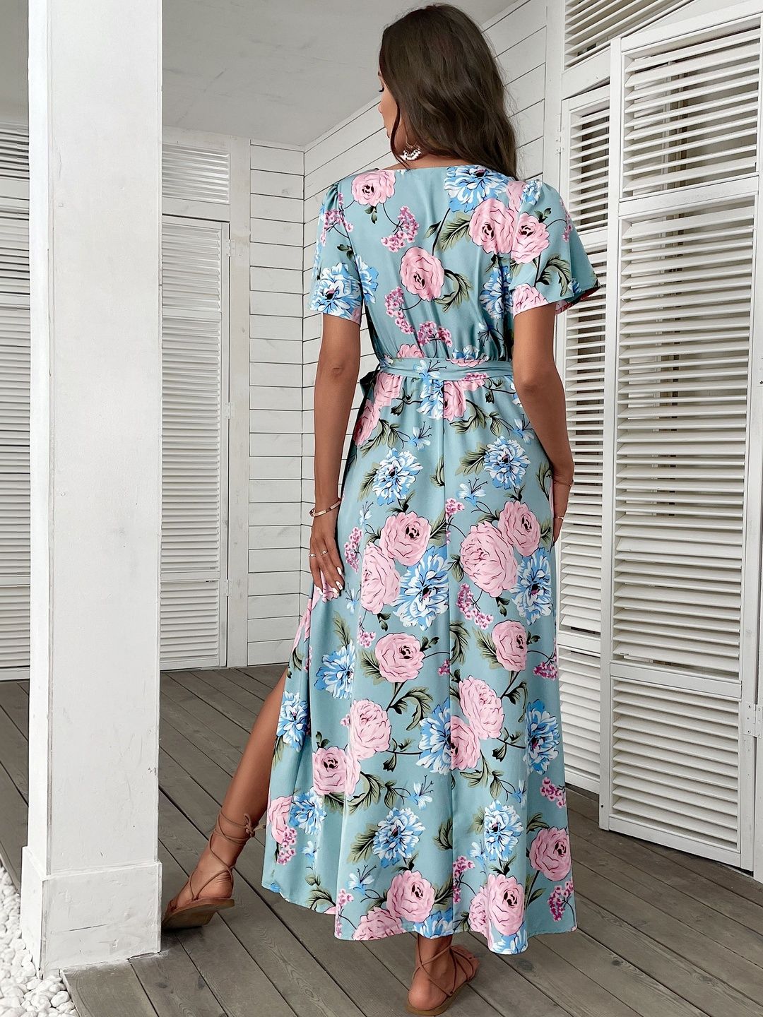 Floral Print Maxi Dress