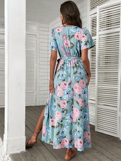 Floral Print Maxi Dress