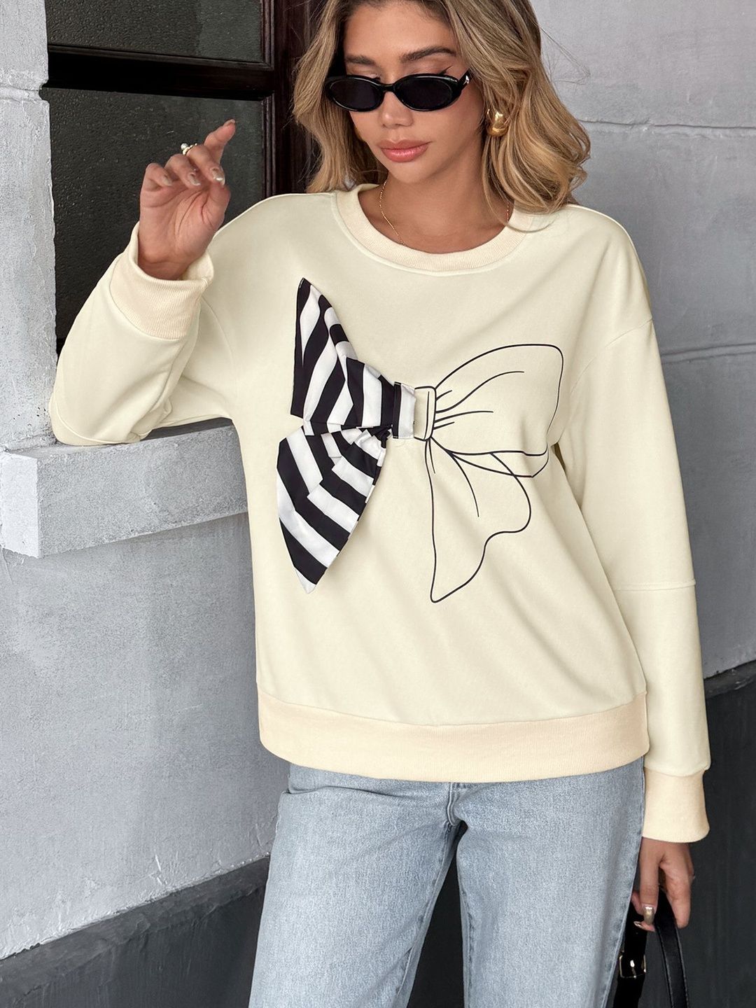 NOWI Women Printed Sweatshirt