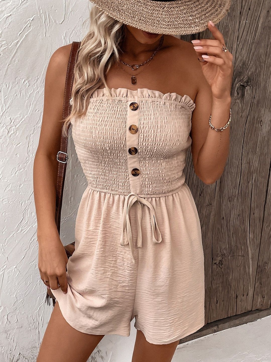 Strapless with Ruffles Jumpsuit