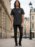 Placet T-shirt in Black cotton - Nowi Korean Fashion