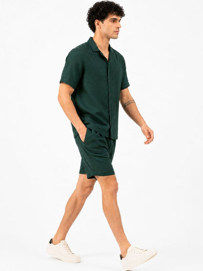 Solid Shirt with Shorts