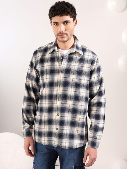 Men Checked Casual Shirt
