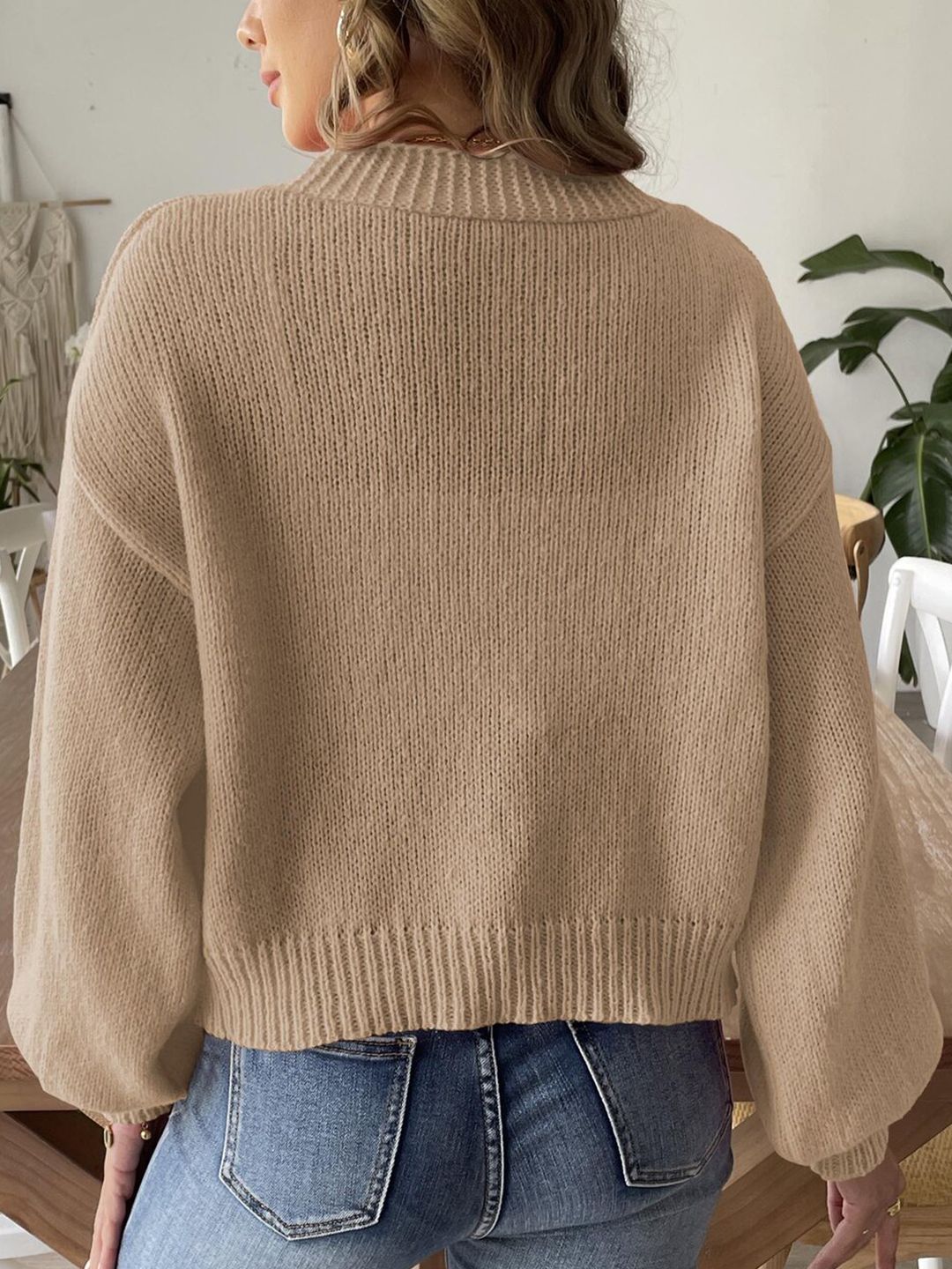 Women Cardigan with Applique Detail