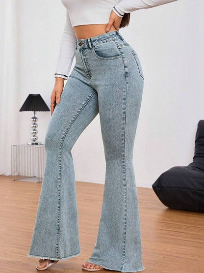 Women Bootcut High-Rise Light Fade Stretchable Jeans
