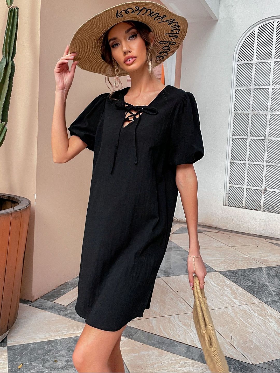 Puff Sleeve Dress