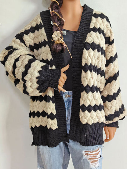 Women Colourblocked Cardigan