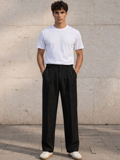 Men Pleated Trousers