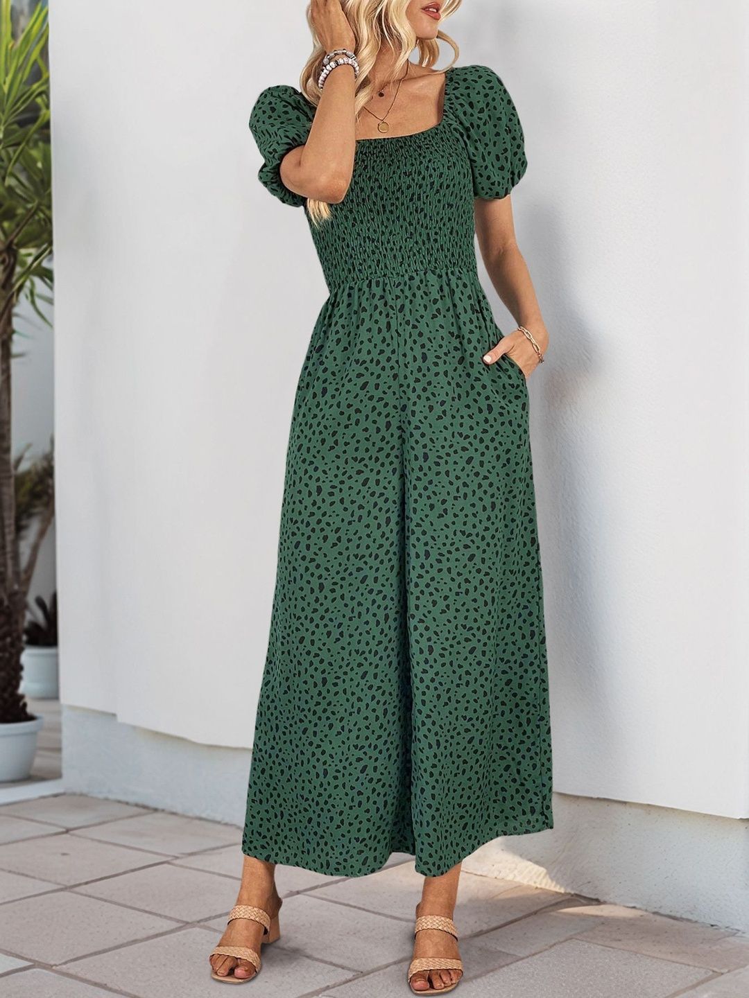 Printed Basic Jumpsuit