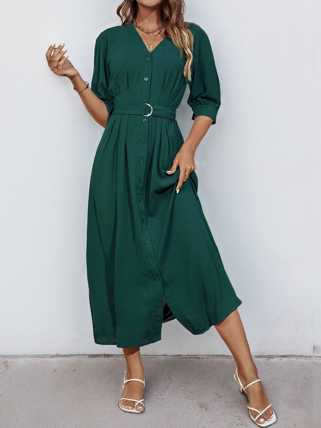 A-Line Midi Dress