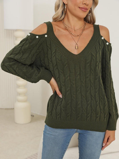 Women Cable Knit Pullover