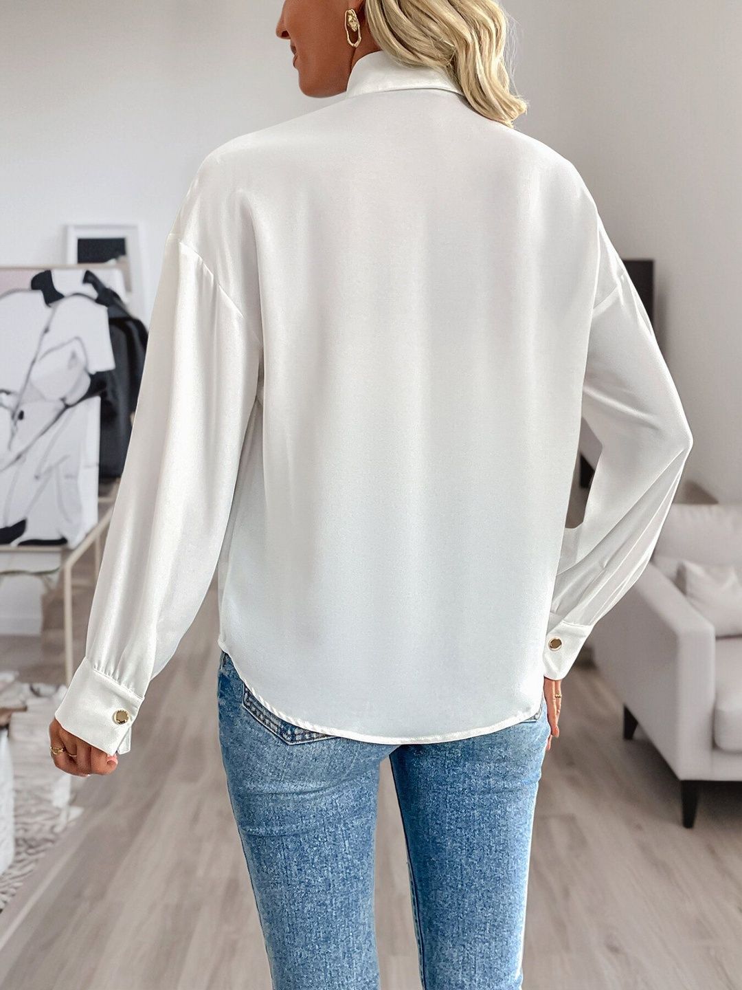 Women Colourblocked Party Shirt