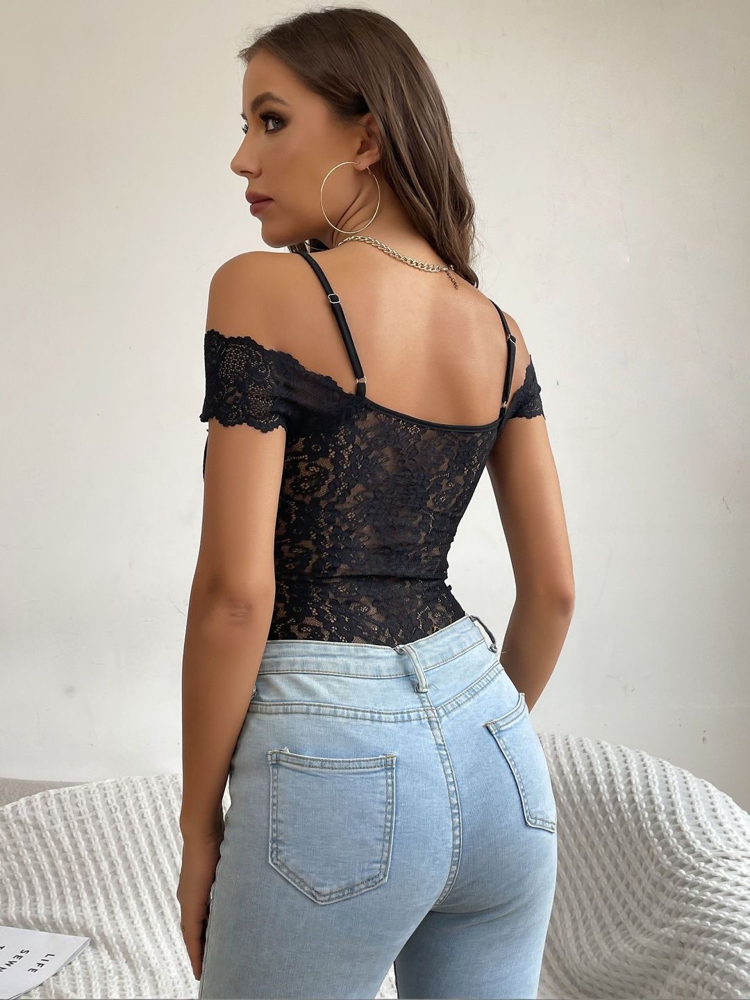 Self Design Cotton Bodysuit