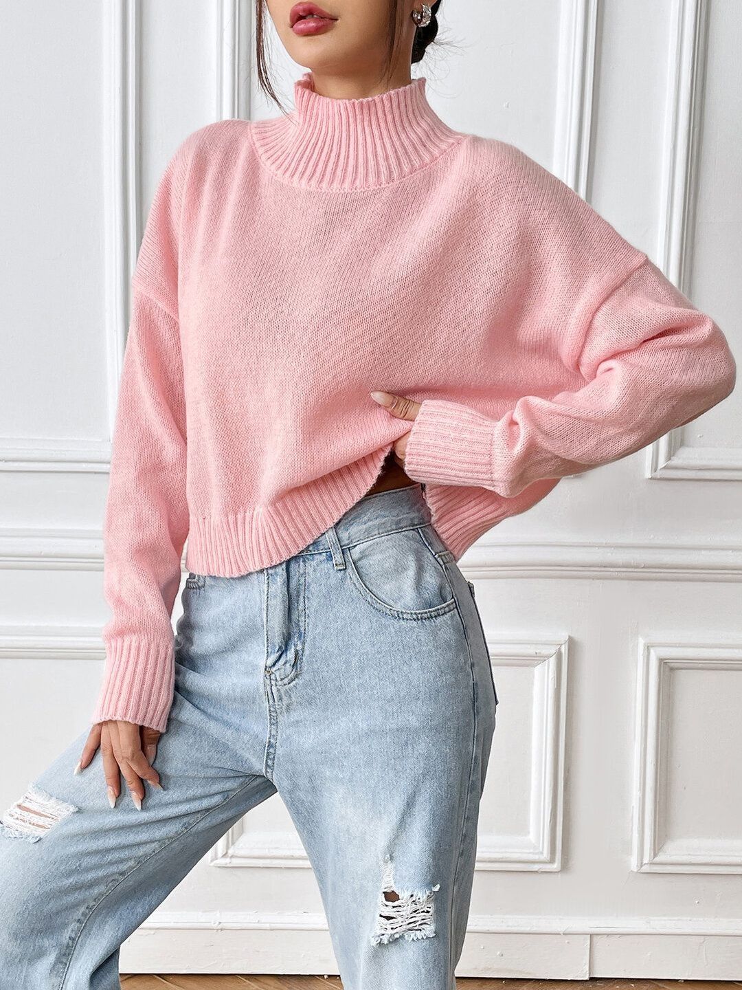Women Crop Pullover