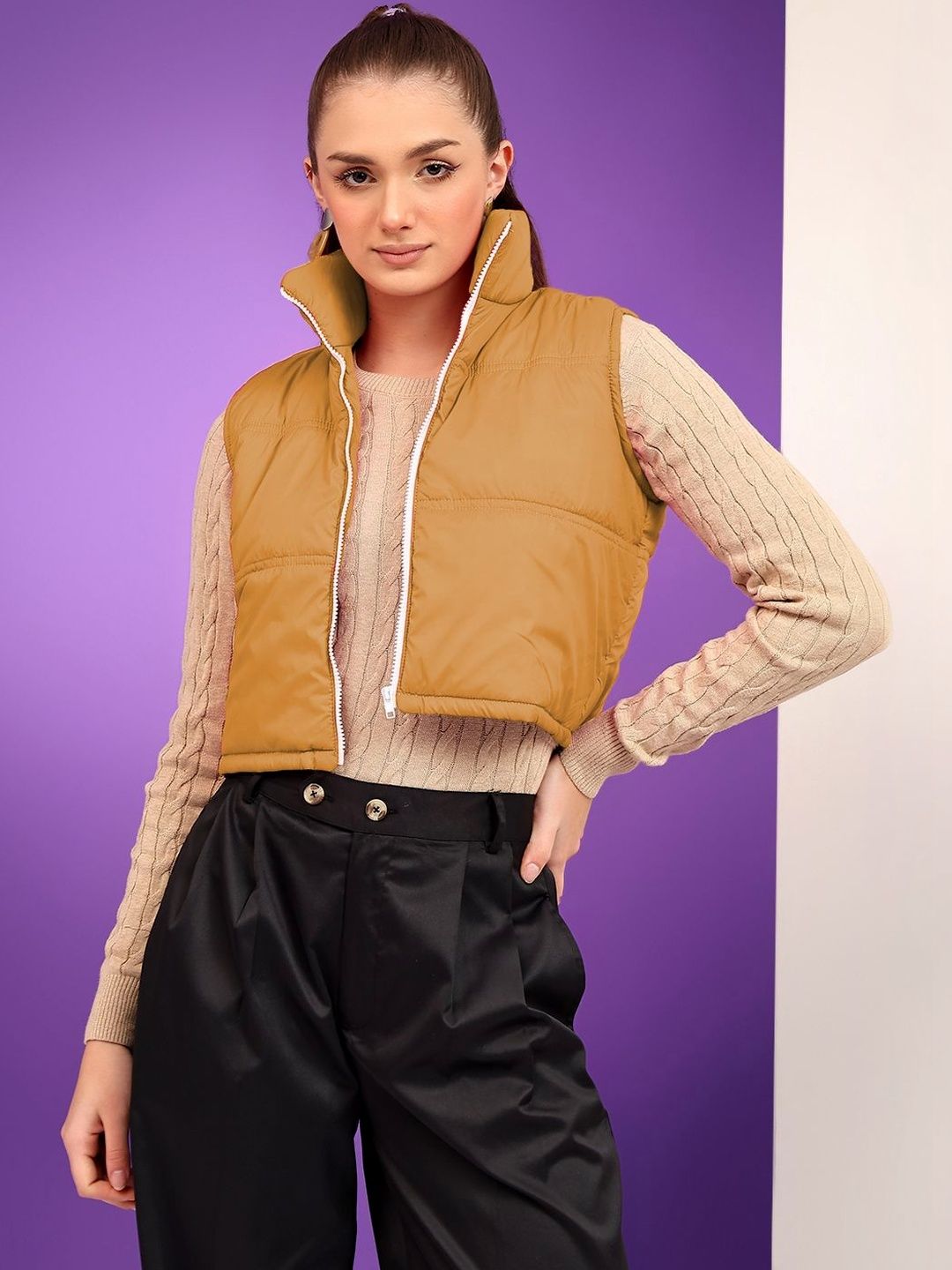 NOWI Women Lightweight Crop Puffer Jacket