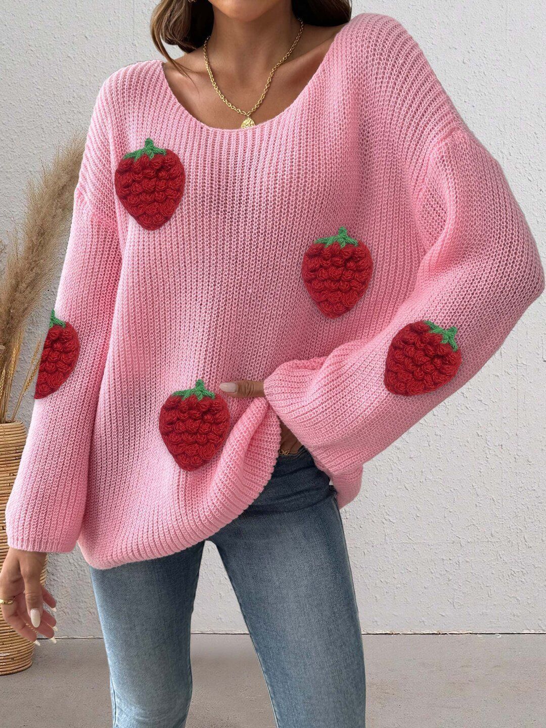 Women Pullover with Embellished Detail