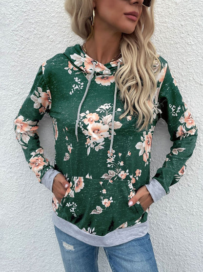 Women Printed Hooded Sweatshirt