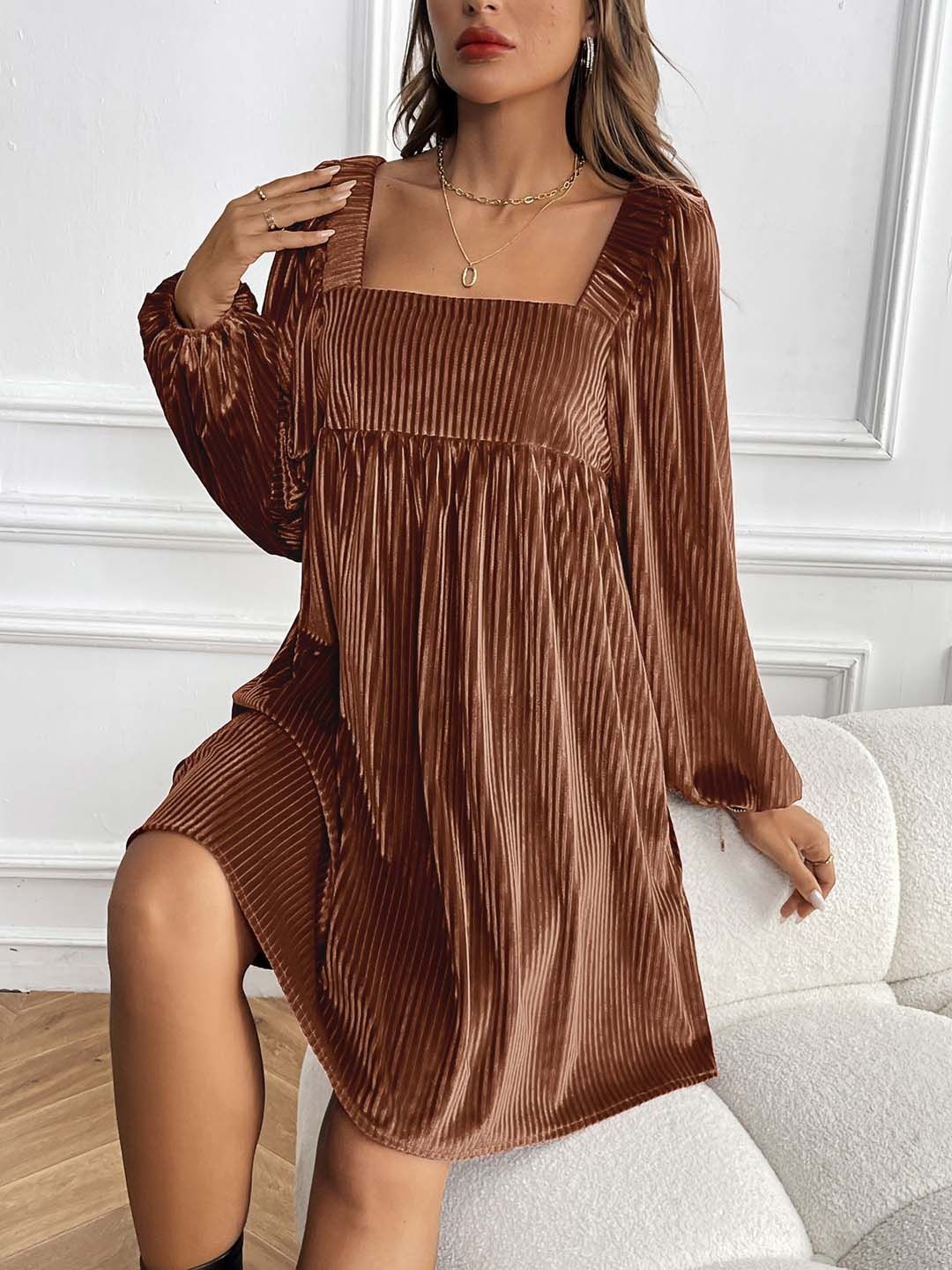 Bishop Sleeve A-Line Dress