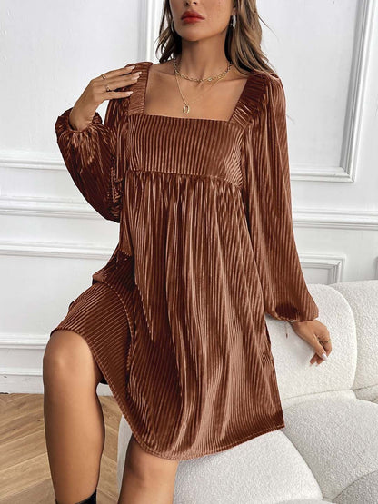 Bishop Sleeve A-Line Dress