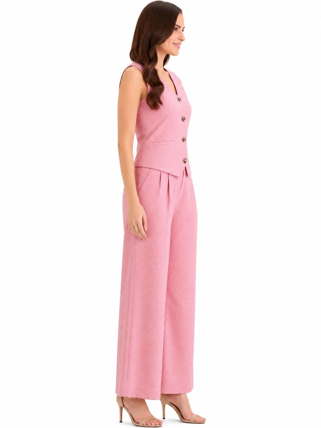 Self Design Vest Top with Trousers