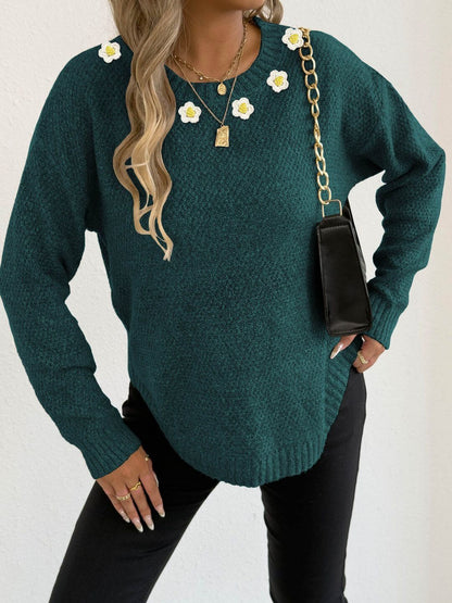 Women Pullover with Embroidered Detail