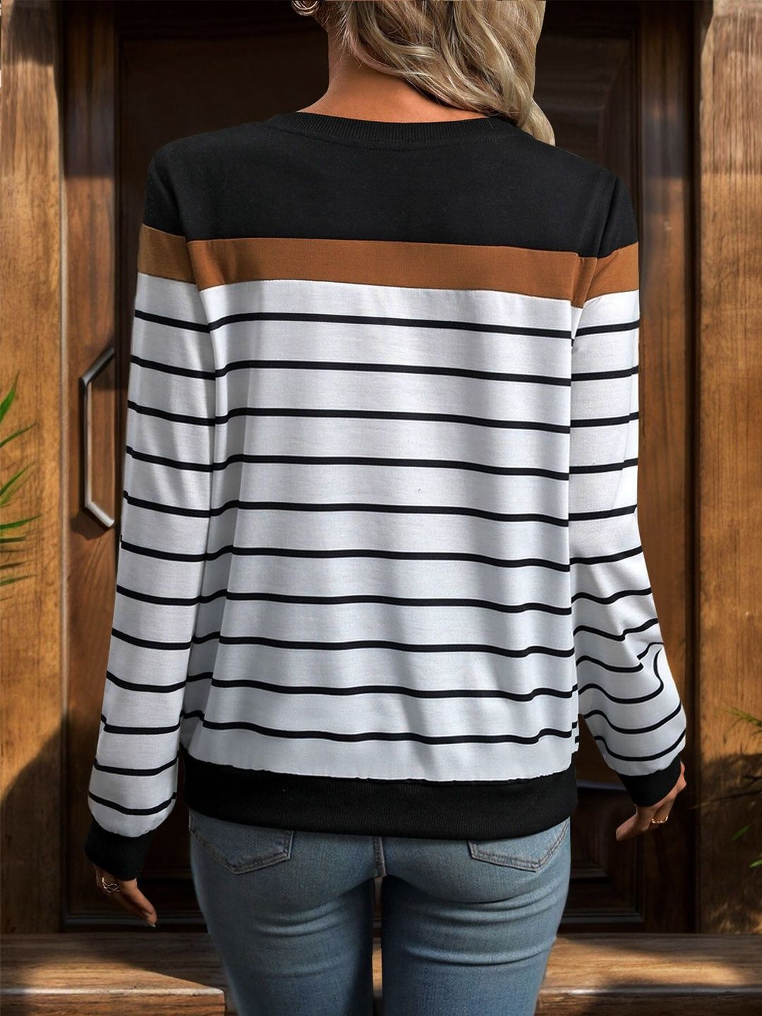 Women Striped T-shirt