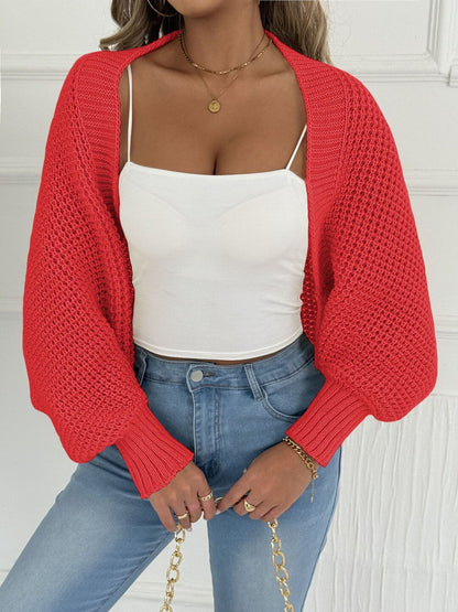 Ribbed Crop in Red acrylic - Nowi Korean Fashion